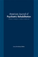 American journal of psychiatric rehabilitation