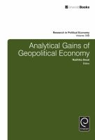 Analytical gains of geopolitical economy