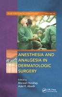 Anesthesia and analgesia in dermatologic surgery