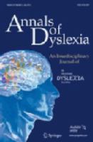 Annals of dyslexia [an interdisciplinary journal of the Orton Dyslexia Society].