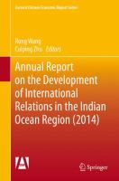 Annual Report on the Development of International Relations in the Indian Ocean Region (2014)