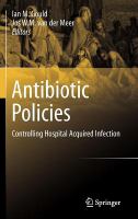 Antibiotic Policies Controlling Hospital Acquired Infection /