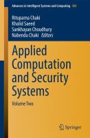 Applied Computation and Security Systems Volume Two /
