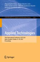 Applied Technologies Third International Conference, ICAT 2021, Quito, Ecuador, October 27–29, 2021, Proceedings /