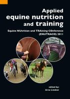 Applied equine nutrition and training Equine NUtrition and TRAining COnference (ENUTRACO) 2011 /