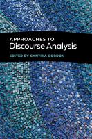 Approaches to discourse analysis /