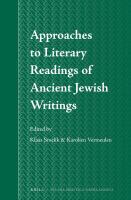 Approaches to literary readings of ancient Jewish writings