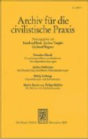 Archiv für die civilistische Praxis