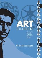 Art in Cinema documents toward a history of the film society /