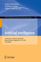 Artificial Intelligence 16th Russian Conference, RCAI 2018, Moscow, Russia, September 24-27, 2018, Proceedings /