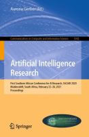 Artificial Intelligence Research First Southern African Conference for AI Research, SACAIR 2020, Muldersdrift, South Africa, February 22-26, 2021, Proceedings /