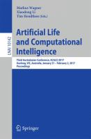 Artificial Life and Computational Intelligence Third Australasian Conference, ACALCI 2017, Geelong, VIC, Australia, January 31 – February 2, 2017, Proceedings /