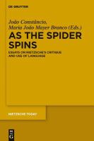 As the spider spins essays on Nietzsche's critique and use of language /
