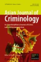Asian journal of criminology