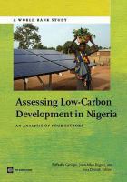 Assessing Low carbon-development in Nigeria an analysis of four sectors /