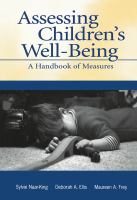 Assessing children's well-being a handbook of measures /