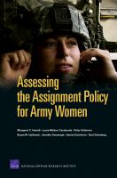 Assessing the assignment policy for army women