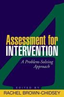 Assessment for intervention a problem-solving approach /