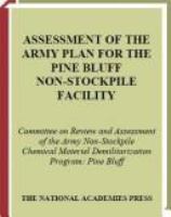 Assessment of the Army plan for the Pine Bluff non-stockpile facility