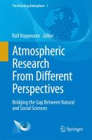 Atmospheric Research From Different Perspectives Bridging the Gap Between Natural and Social Sciences /