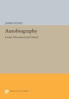 Autobiography : essays theoretical and critical /