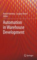 Automation in warehouse development