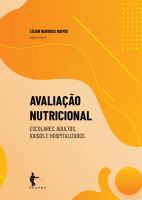 Avaliacao nutricional escolares, adultos, idosos e hospitalizados.