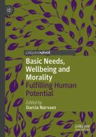 Basic Needs, Wellbeing and Morality Fulfilling Human Potential /