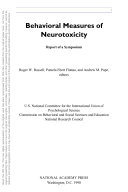 Behavioral measures of neurotoxicity report of a symposium /