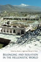 Belonging and isolation in the Hellenistic world /