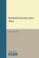 Bernhard Varenius (1622-1650)