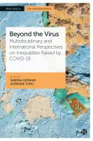 Beyond the virus : multidisciplinary and international perspectives on inequalities raised by COVID-19 /