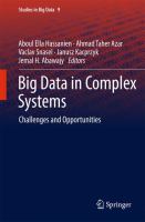 Big Data in Complex Systems Challenges and Opportunities /