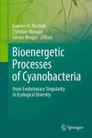 Bioenergetic Processes of Cyanobacteria From Evolutionary Singularity to Ecological Diversity /