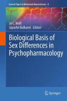 Biological basis of sex differences in psychopharmacology