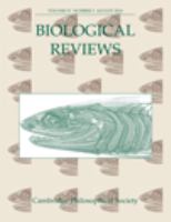 Biological reviews of the Cambridge Philosophical Society