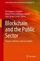 Blockchain and the Public Sector Theories, Reforms, and Case Studies /