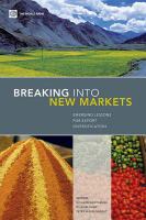Breaking into new markets emerging lessons for export diversification /