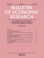 Bulletin of economic research