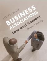 Business associations law and context /