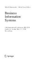 Business information systems 11th international conference, BIS 2008, Innsbruck, Austria, May 5-7, 2008, proceedings /