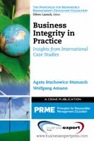 Business integrity in practice insights from international case studies /