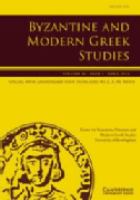 Byzantine and modern Greek studies