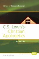 C.S. Lewis's Christian apologetics pro and con /