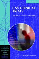 CNS clinical trials suicidality and data collection : workshop summary /