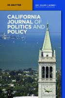 California journal of politics and policy