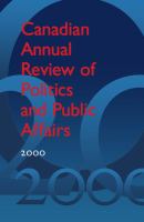 Canadian Annual Review of Politics and Public Affairs 2000 /