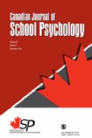 Canadian journal of school psychology