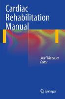 Cardiac rehabilitation manual