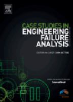 Case studies in engineering failure analysis